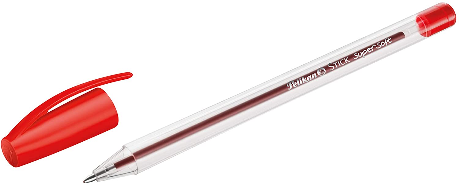 Pelikan Stick Super Soft Ball Pen Red 601474